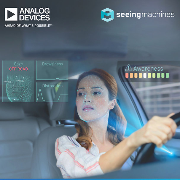 Analog Devices e Seeing Machines insieme per una guida più sicura